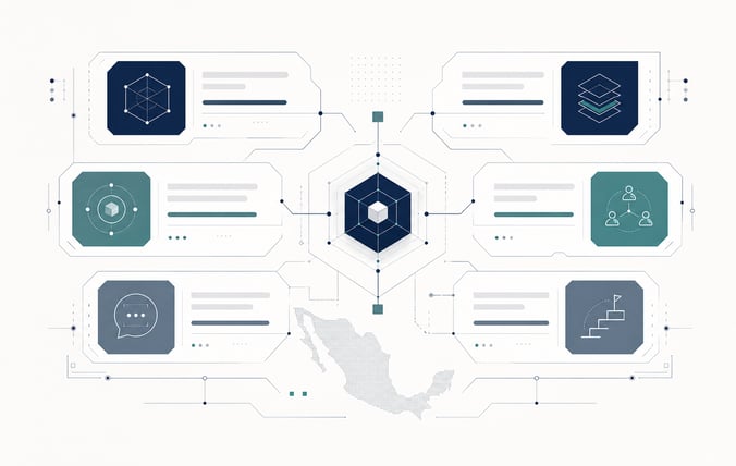 Hiring blueprint showing role scope, seniority, salary expectations, collaboration model and onboarding for hiring nearshore developers in Mexico