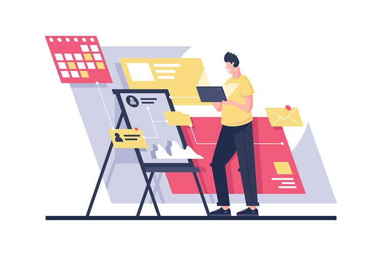 Flat man build program architecture with project management. - Kit8