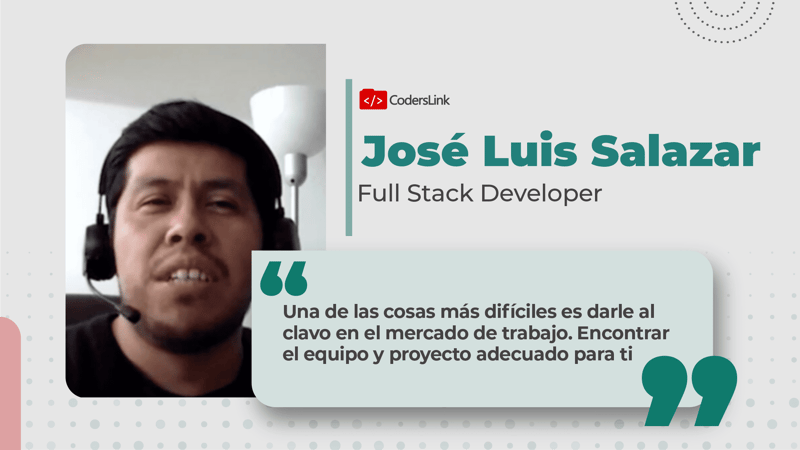 José Luis perdió una oferta en Berlín por la pandemia, pero le dio al clavo en el mercado de trabajo gracias a CodersLink