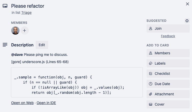 link&nbsp;Open in IDE en codestream