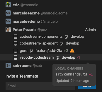 CodeStream&nbsp;Live View