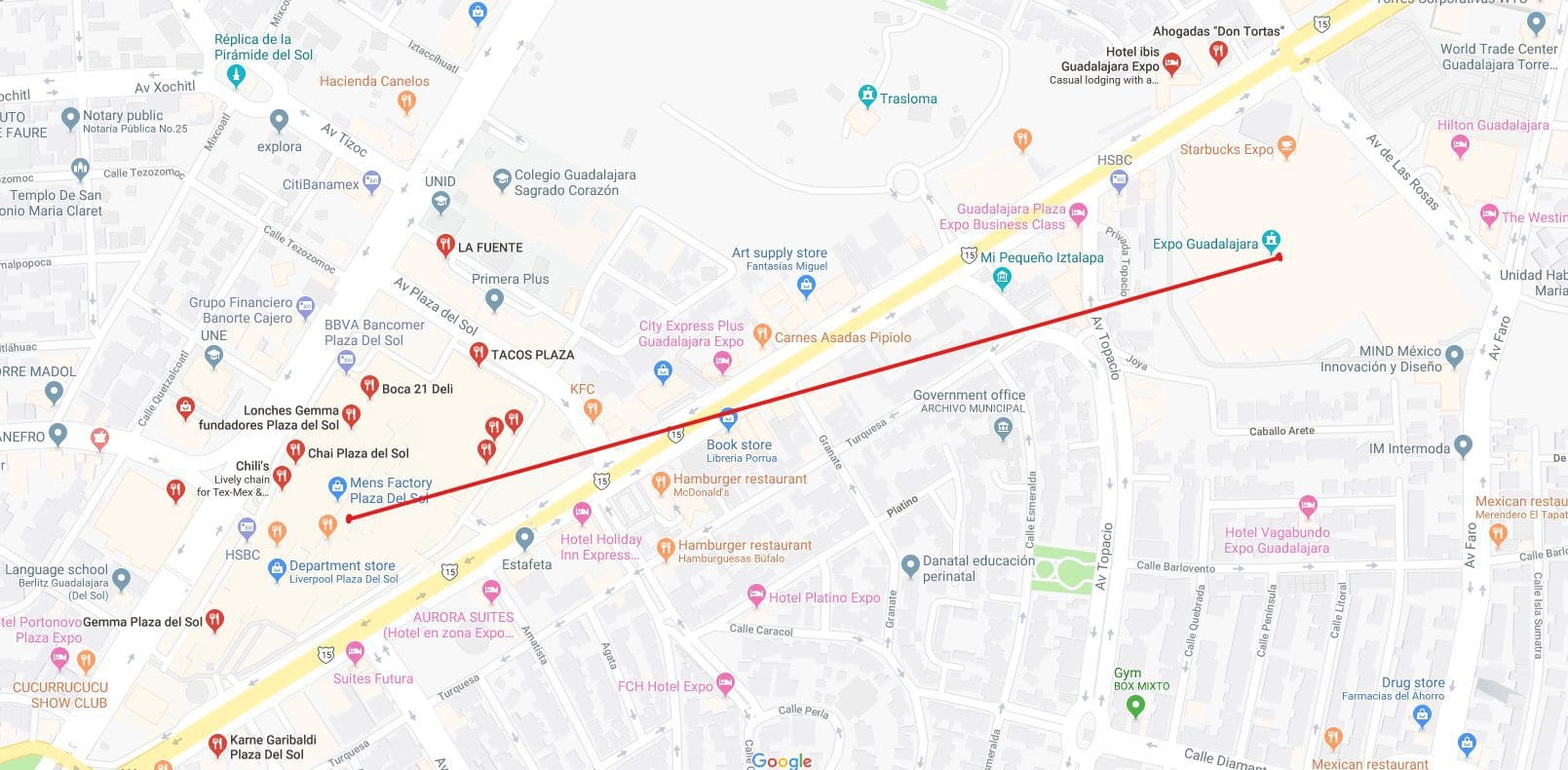 lugares para comer cerca de la expo guadalajara