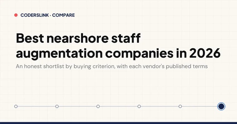 Cover card: best nearshore staff augmentation companies in 2026, an honest shortlist organised by buying criterion rather than rank