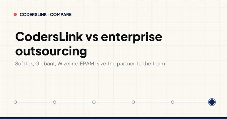 CodersLink vs enterprise outsourcing: size the partner to the team