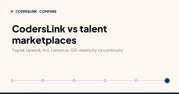 CodersLink vs talent marketplaces: elasticity versus continuity