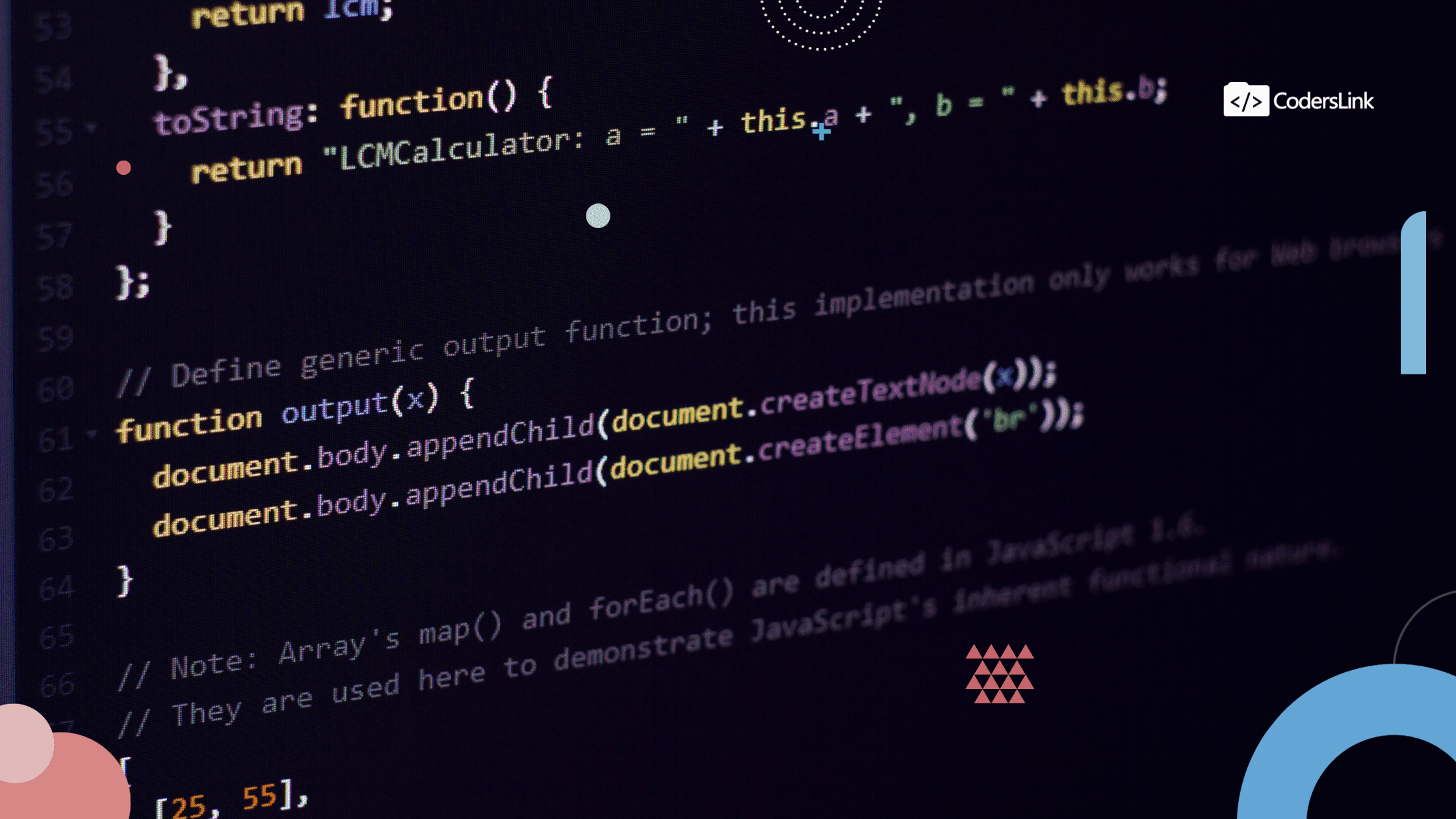 Computer coding for web development
