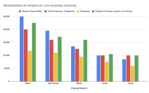 modalidades de empleo en una empresa nacional